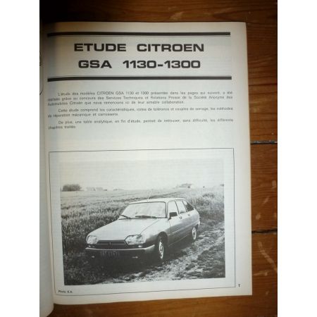 GSA -85 Revue Technique Citroen