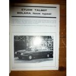 SOLARA Revue Technique Simca Talbot