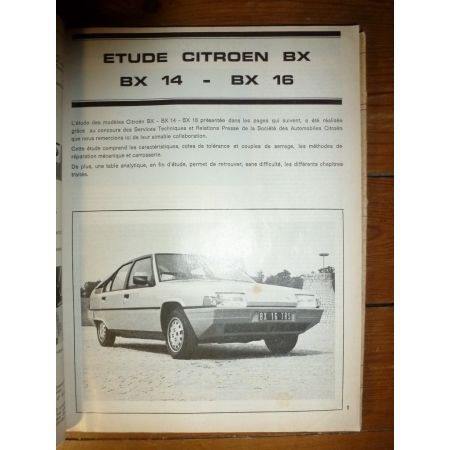 BX 14 16 -87 Revue Technique Citroen