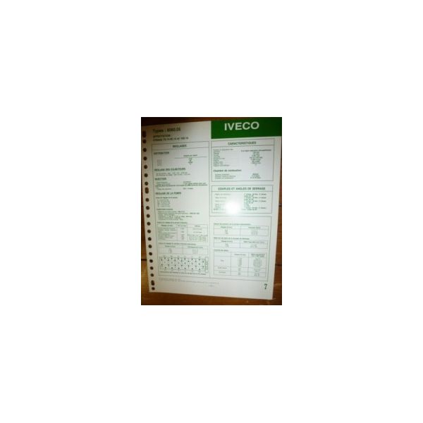 8060-05 Fiche Technique Iveco
