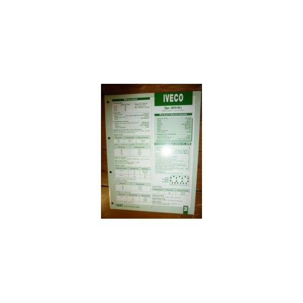 8210-42L Fiche Technique Iveco