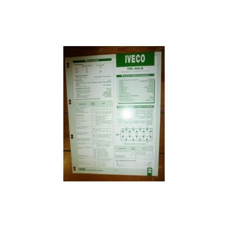 8040-45 Fiche Technique Iveco