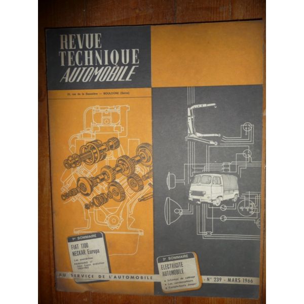 1100 NECKAR Europa Revue Technique Fiat