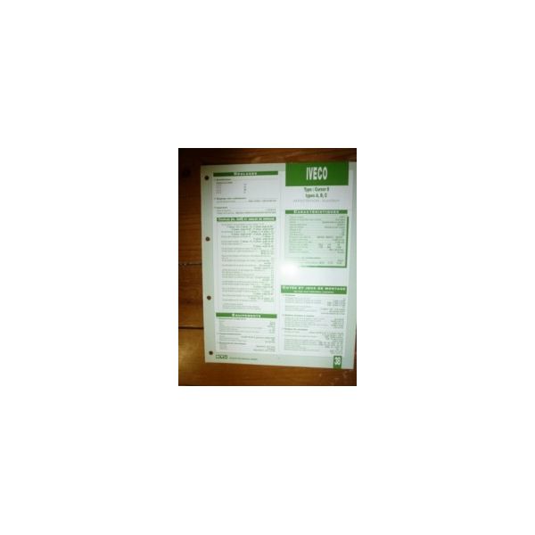 Cursor 8 A-B-C Fiche Technique Iveco