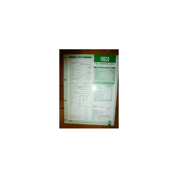 8045-25 - K413 - K513 Fiche Technique Case IH