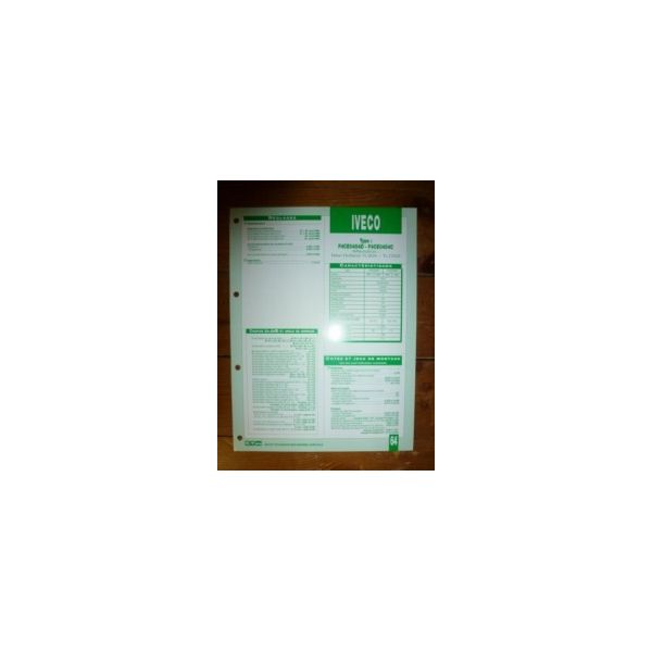 F4CE0454D-F4CE0454C Fiche Technique Iveco
