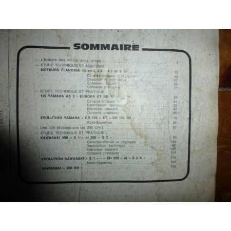 49cc RD125 S1 S2 Revue Technique moto Flandria Kawasaki Yamaha