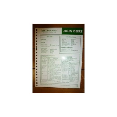 4239TL03 Fiche Technique John Deere