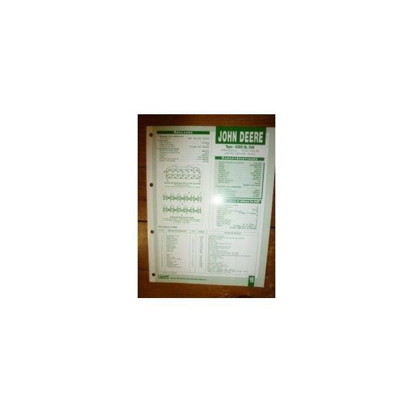 6359DL008 Fiche Technique John Deere