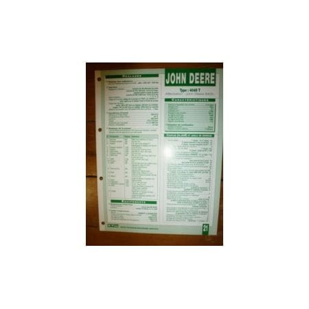 4045T Fiche Technique John Deere