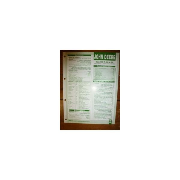 4039TL003-4039TL006 Fiche Technique John Deere