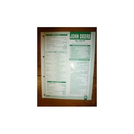 6068TRT Fiche Technique John Deere