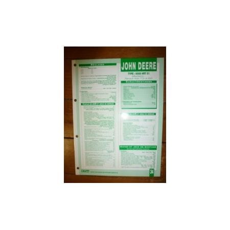 6068HRT51 Fiche Technique John Deere