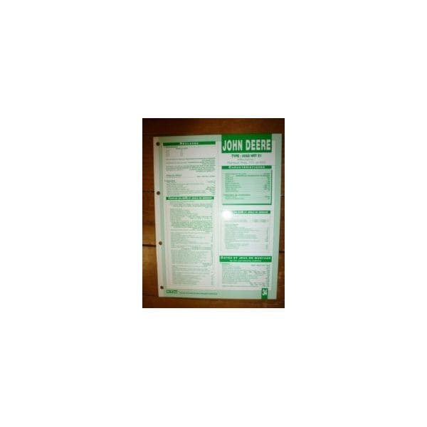 6068HRT51 Fiche Technique John Deere