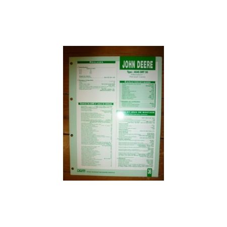 4045DRT50 Fiche Technique John Deere