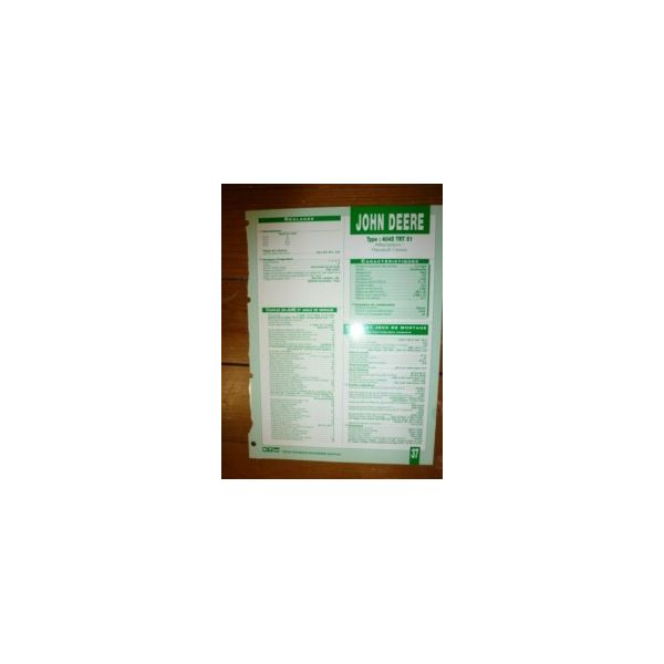 4045TRT51 Fiche Technique John Deere