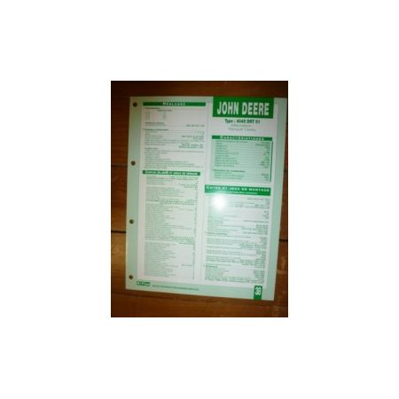 4045DRT51 Fiche Technique John Deere