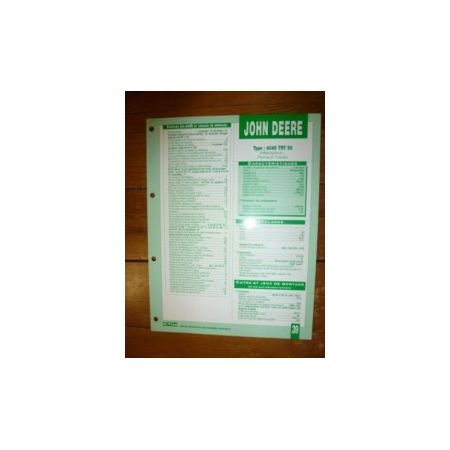4045TRT50 Fiche Technique John Deere