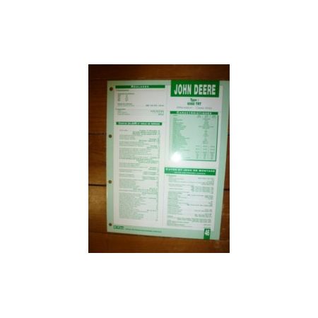 6068TRT Fiche Technique John Deere