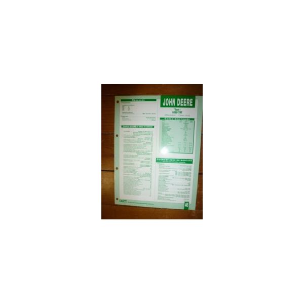 6068TRT Fiche Technique John Deere