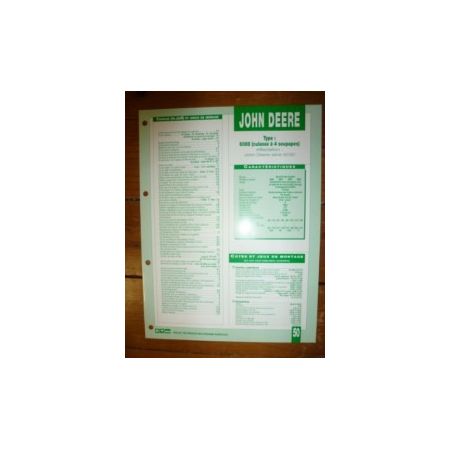 6068 4 soupapes Fiche Technique John Deere