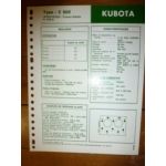 Z500 Fiche Technique kubota