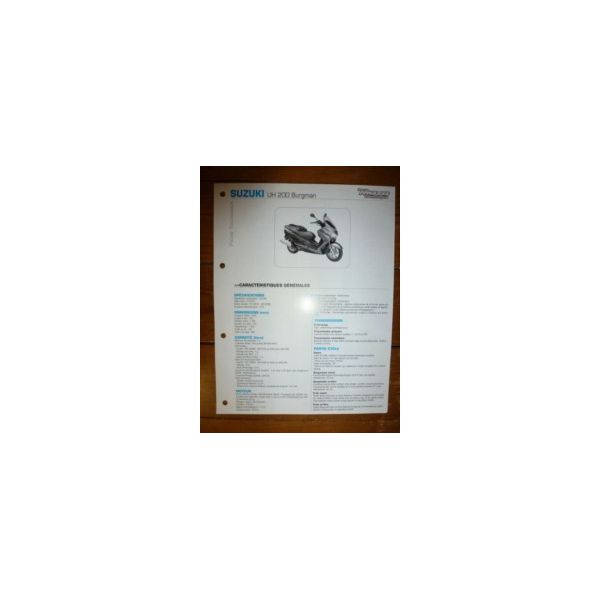 UH200 Burgman Fiche Technique Suzuki