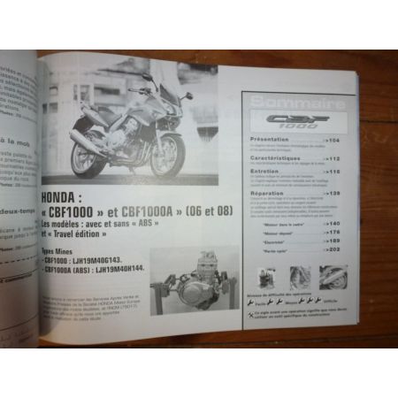 CBF1000 UH125 Burgman Revue Technique moto Honda Suzuki