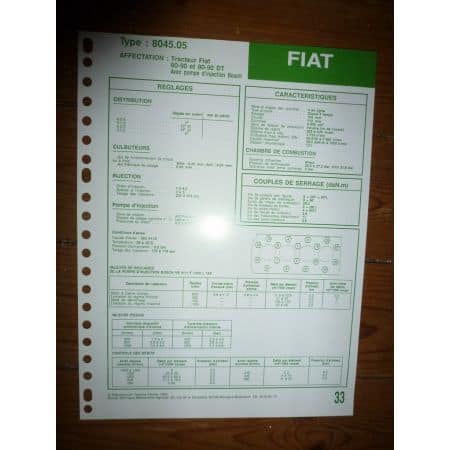 8045-05 Fiche Technique Fiat Someca