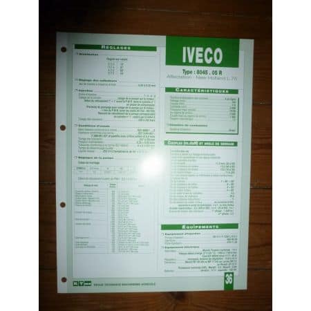 8045-05R Fiche Technique Iveco