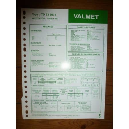 TD33DS5 Fiche Technique Valmet