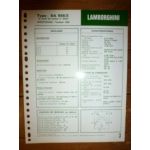 DA986/3 Fiche Technique Lamborghini