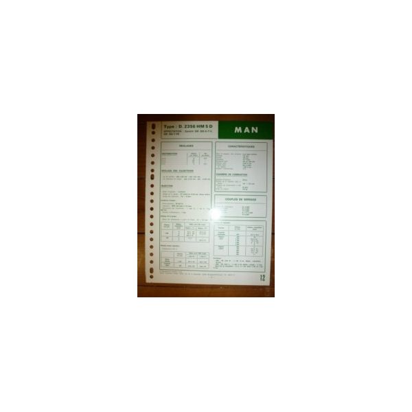 D2356 HM5D Fiche Technique Man