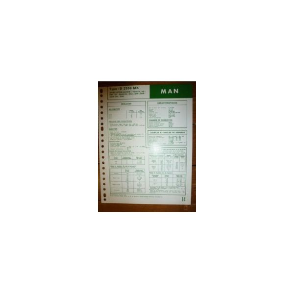 D2556MX Fiche Technique Man