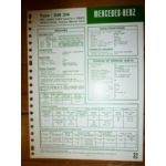 OM314 - 319457 jusq 338401 Fiche Technique Mercedes