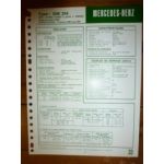 OM314 - 319457 dep 338402 Fiche Technique Mercedes