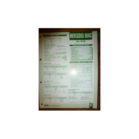 OM366 Fiche Technique Mercedes