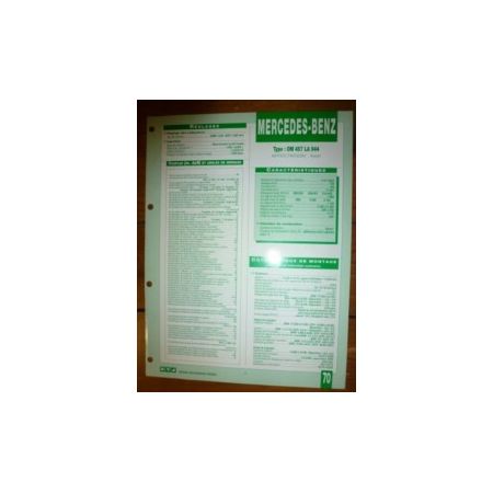 OM457LA944 Fiche Technique Mercedes