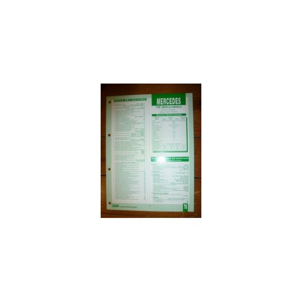 OM904LA-OM924LA Fiche Technique Mercedes