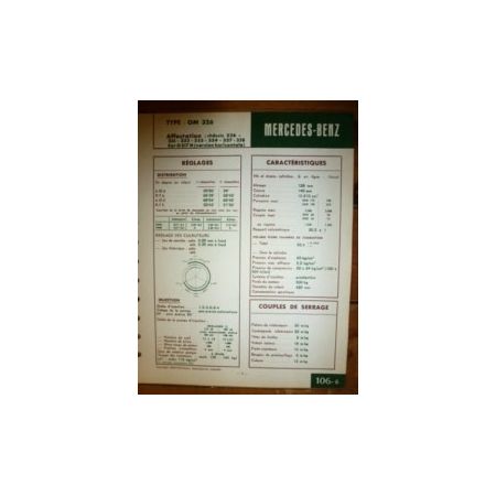 OM326 Fiche Technique Mercedes