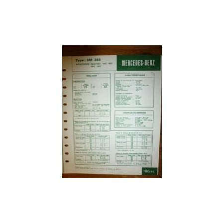 OM360 Fiche Technique Mercedes