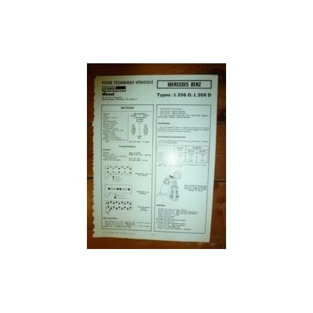 L206D - L306D Fiche Technique Mercedes