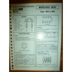 1933 - 1938 Fiche Technique Mercedes