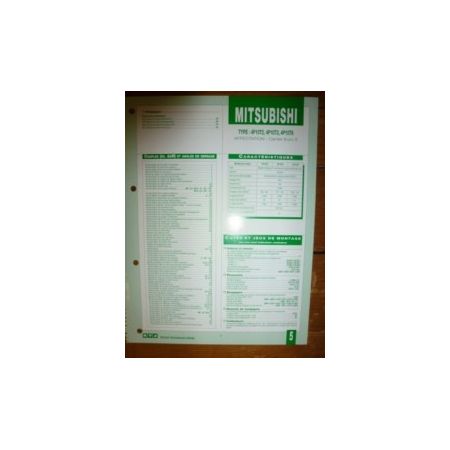 4P10T2-4P10T3-4P10T6 Fiche Technique Mitsubishi