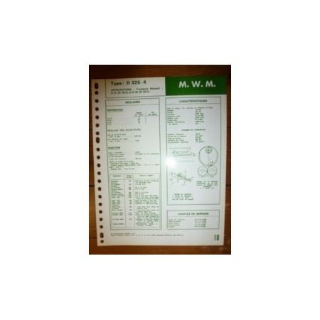 D325-4 Fiche Technique Mwm