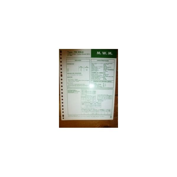 TD228-6 Fiche Technique Mwm