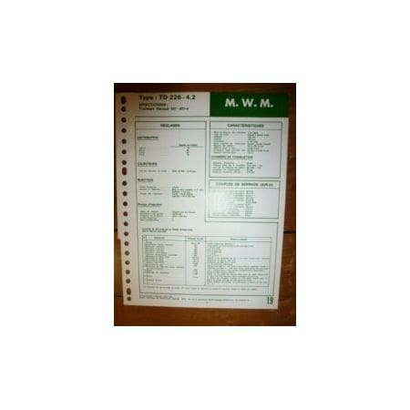 TD226-4.2 Fiche Technique Mwm