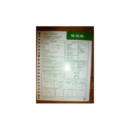 D226 B-6 Fiche Technique Fendt