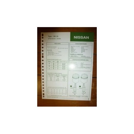 SD33 Fiche Technique Nissan