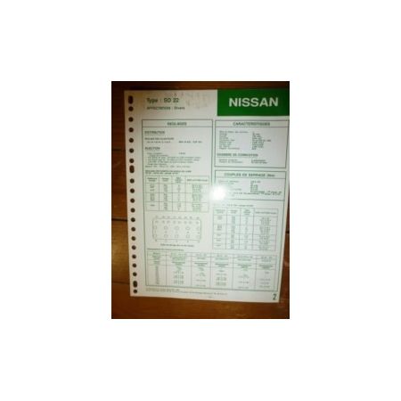 SD22 Fiche Technique Nissan